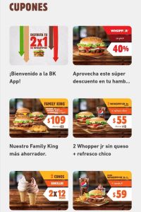 Cupones Burger King