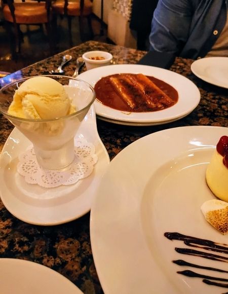 Postres restaurante Loma Linda