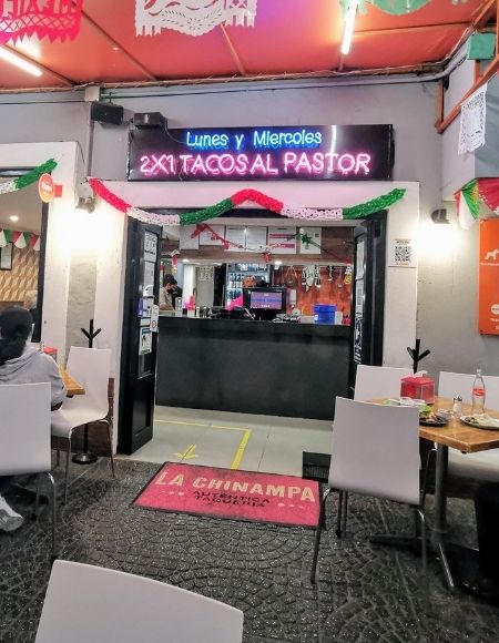 promoción tacos la chinampa