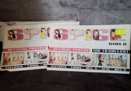 Sobres fotos Spice Girls.
