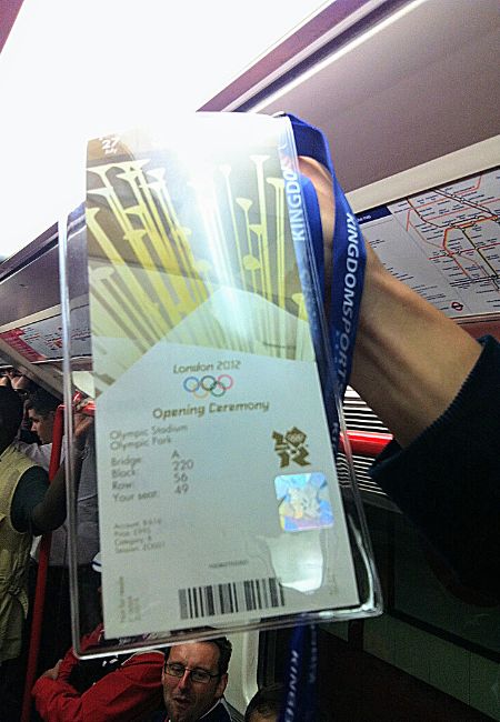 london 2012 openning ceremony ticket