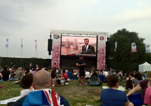 London Olympics openning ceremony victoria park