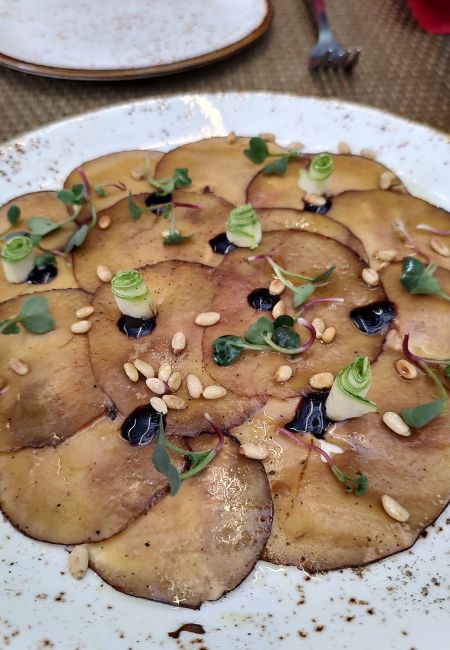 carpaccio de portobello