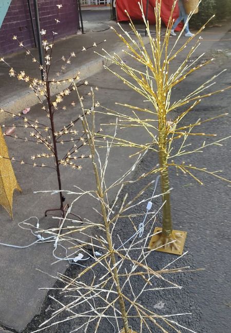 arboles de navidad con luces incluidas