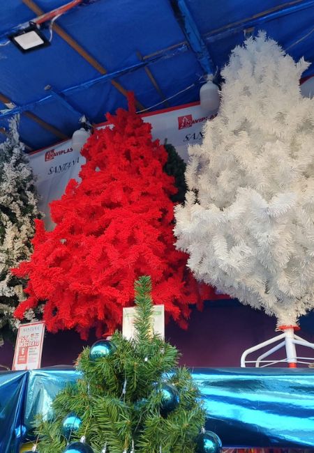 comprar arbol de navidad color rojo