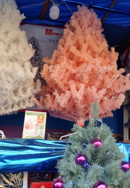 donde comprar arbol de navidad color rosa